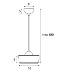 Single pendant lamps - Maxlight Lipari I Pendant Lamp P0542 - product 5