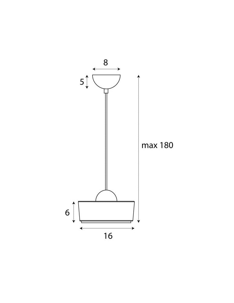 Single pendant lamps - Maxlight Lipari I Pendant Lamp P0542 - product kolory-swiatla.pl 5