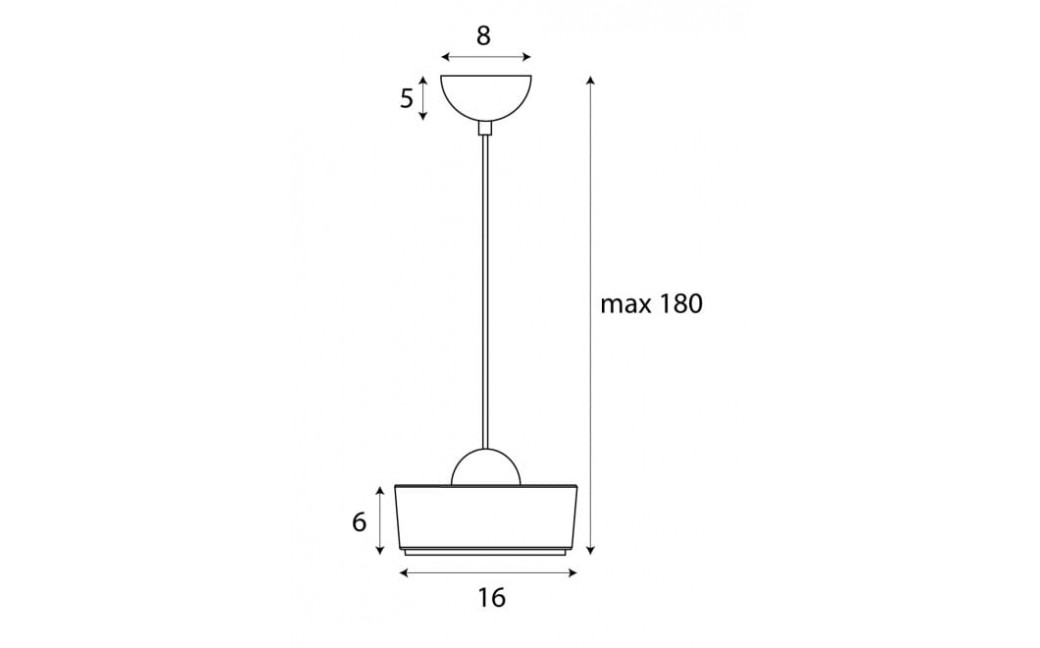 Maxlight Lampa Wisząca Lipari I P0542