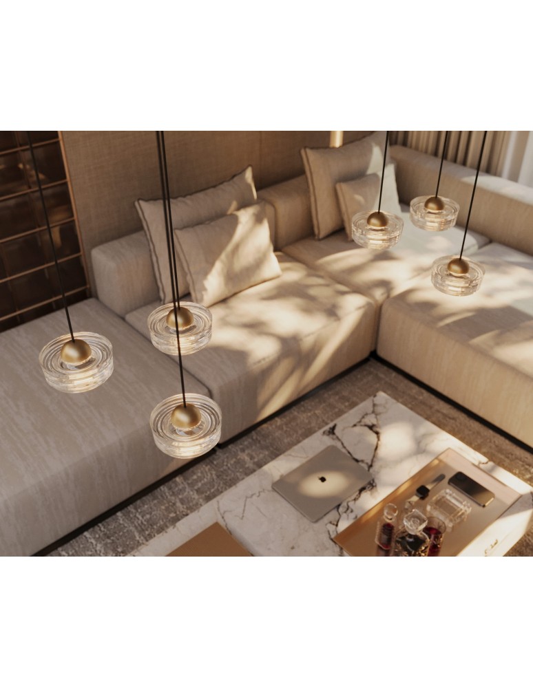 Triple pendant lamps - Maxlight Lipari III Round Pendant Lamp P0543. - product kolory-swiatla.pl 4