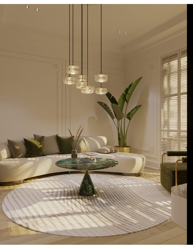 Modern pendant lamps - Maxlight Lipari VII Round P0544 Pendant Lamp. - product kolory-swiatla.pl 4