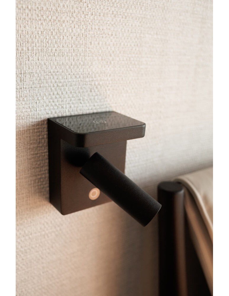 Reading wall lamps - Maxlight Lofer Wall lamp Black 7W 364lm 3000K W0374 - product kolory-swiatla.pl 4