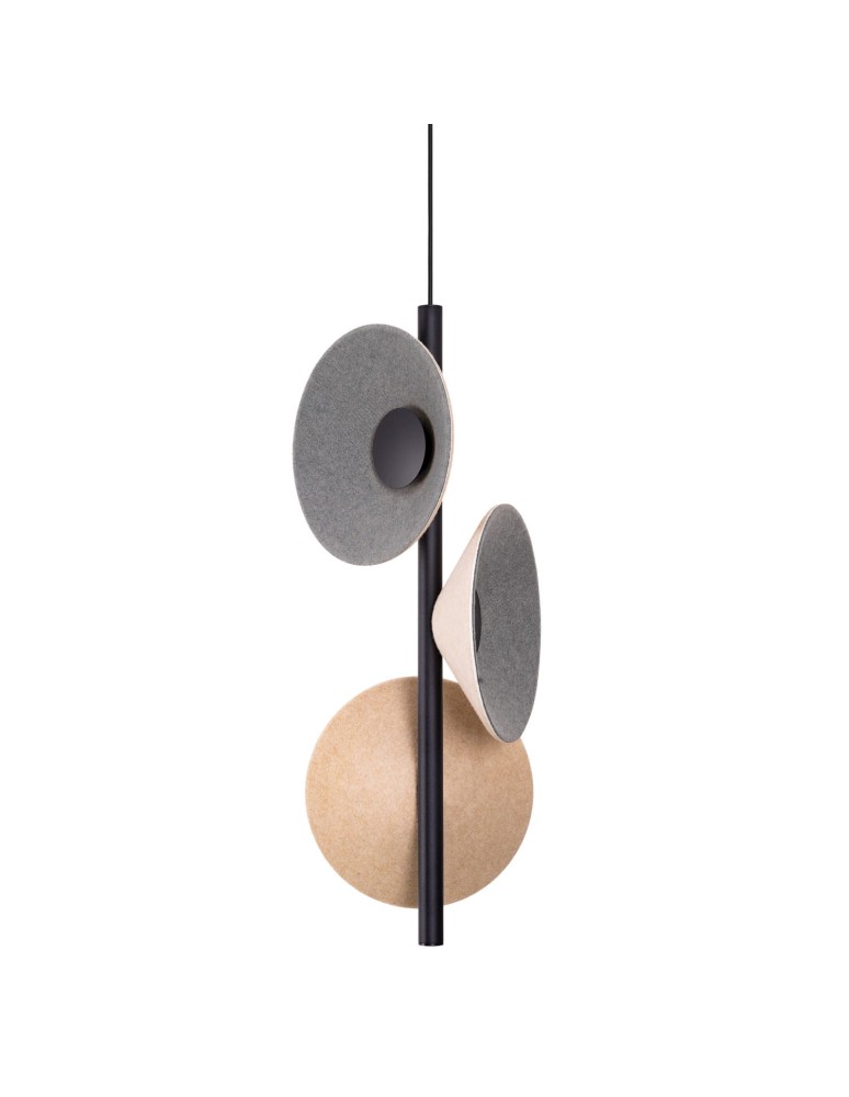 Designer pendant lamps - Maxlight Puro Cream&amp;Grey Pendant Lamp P0563 - product kolory-swiatla.pl 1