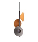 Designer pendant lamps - Maxlight Puro Earth Yellow&amp;Grey Pendant Lamp P0564 - product 3