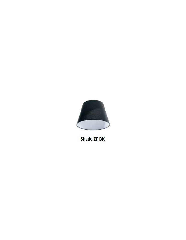 Pendant lamps with lampshade - AZzardo ZYTA S 1xE27 Black AZ1845 + Lampshade 30cm Pendant - product kolory-swiatla.pl 3