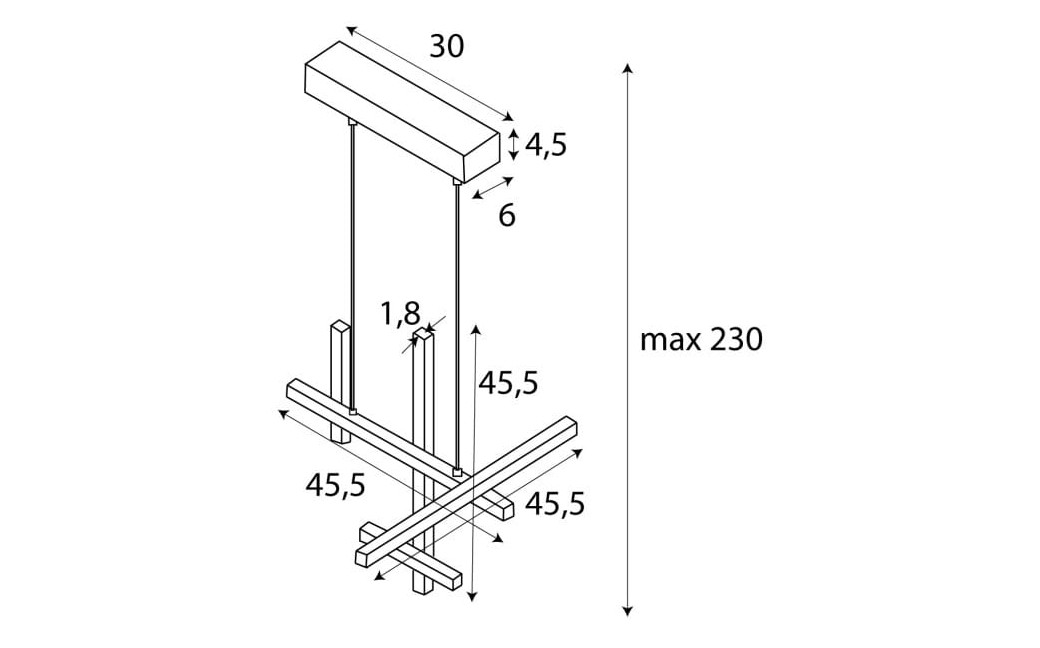 Maxlight Lampa Wisząca Soho P0546