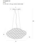 Designer pendant lamps - Maxlight Stardust Pendant Lamp P0432D. - product 4
