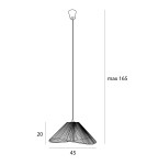 Boho pendant lamps - Maxlight Amalfi I Black P0579 Pendant Lamp. - product 4