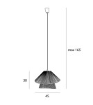 Boho pendant lamps - Maxlight Amalfi II Black P0580 Pendant Lamp. - product 4