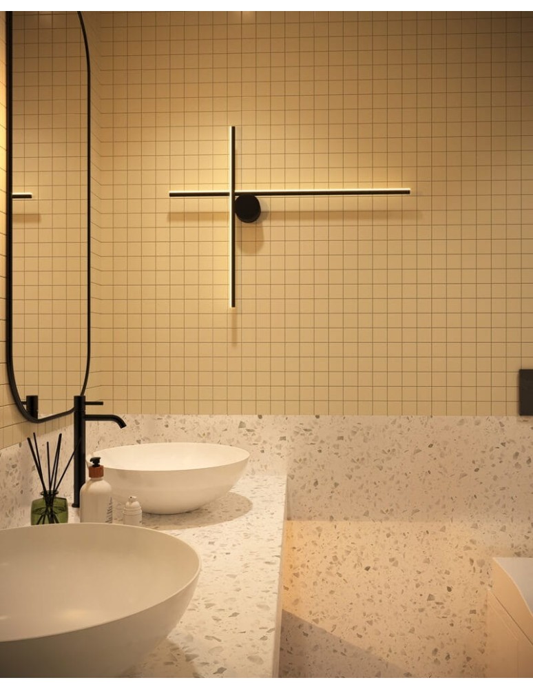 Designer wall lamps - Maxlight Wall lamp Arne 60Cm 10W IP44 3000K W0369 - product kolory-swiatla.pl 3