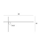 Designer wall lamps - Maxlight Wall lamp Arne 60Cm 10W IP44 3000K W0369 - product 4