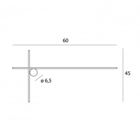 Maxlight Kinkiet Arne 60Cm 10W IP44 3000K W0369