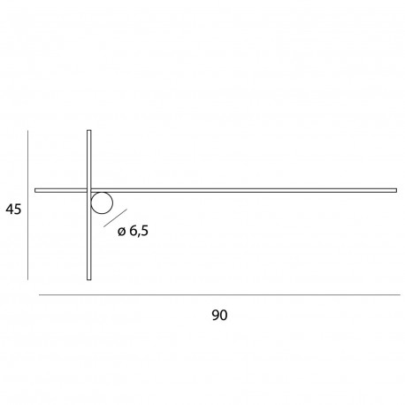 Maxlight Kinkiet Arne 90Cm 15W IP44 3000K W0370