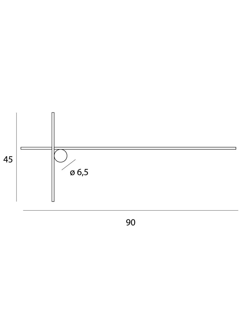 Designer wall lamps - Maxlight Wall lamp Arne 90Cm 15W IP44 3000K W0370 - product kolory-swiatla.pl 4