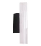 Bathroom wall lamps - Maxlight Wall lamp Fayette 31cm 6W IP44 3000K Black W0363 - product 1