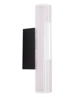 Maxlight Wall lamp Fayette 31cm 6W IP44 3000K Black W0363