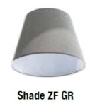 Pendant lamps with lampshade - AZzardo ZYTA S 1xE27 Black AZ1845 + Lampshade 36cm Pendant - product 4