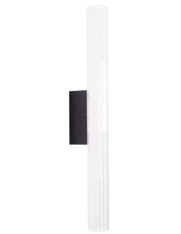 Maxlight Wall lamp Fayette 61cm 12W IP44 3000K Black W0365