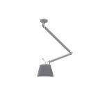 Pendant lamps with lampshade - Azzardo ZYTA S LAMPBODY ALU 1xE27 Pendant/Arm with Mounting Base without Lampshade Aluminum AZ2298 - product 1