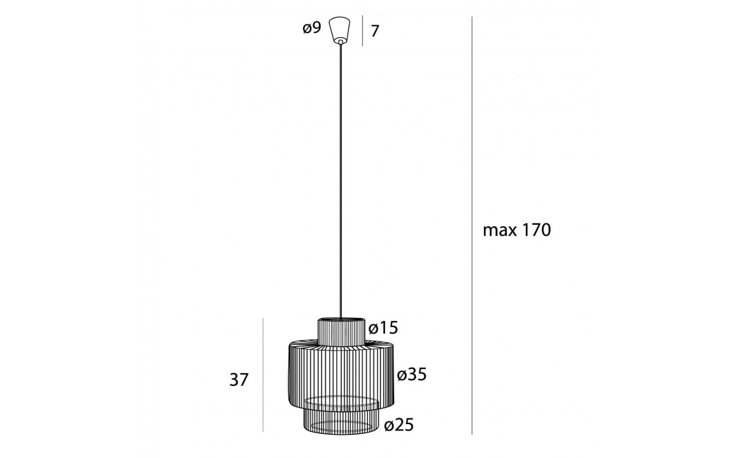 Maxlight Lampa Wisząca Labriz P0586