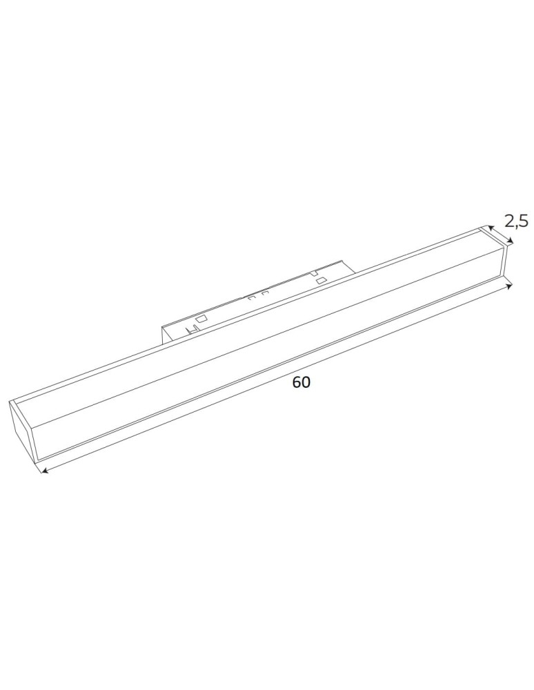 Magnetic rail lamps - Maxlight Magnetic Linear White ZigBee System 18W 1126lm 2700-5000K M0024Z lamp. - product kolory-swiatla.pl 3