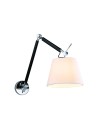 AZzardo ZYTA WALL S 1xE27 Black AZ1844 + Lampshade 30cm wall lamp.
