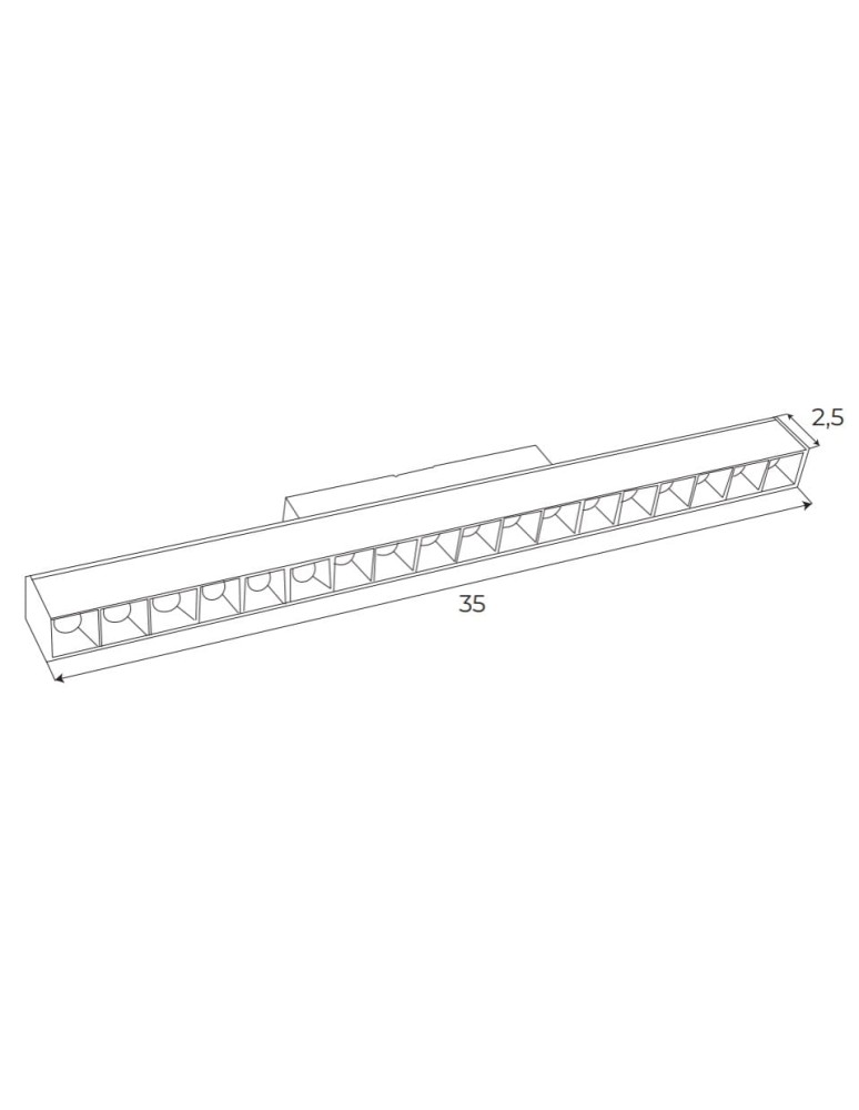 Magnetic rail lamps - Maxlight Magnetic Linear White ZigBee System 18W 1049lm 2700-5000K M0027Z lamp. - product kolory-swiatla.pl 3