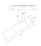 Magnetic rail lamps - Maxlight Magnetic Spotlight White ZigBee System 8W 578lm 2700-5000K M0033Z. - product 3