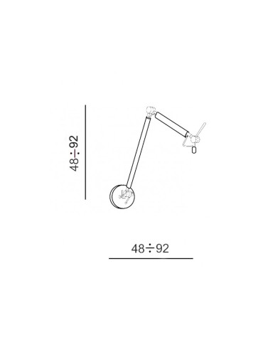 AZzardo ZYTA WALL S 1xE27 Czarny AZ1844 + Abażur 36cm kinkiet - produkt 2