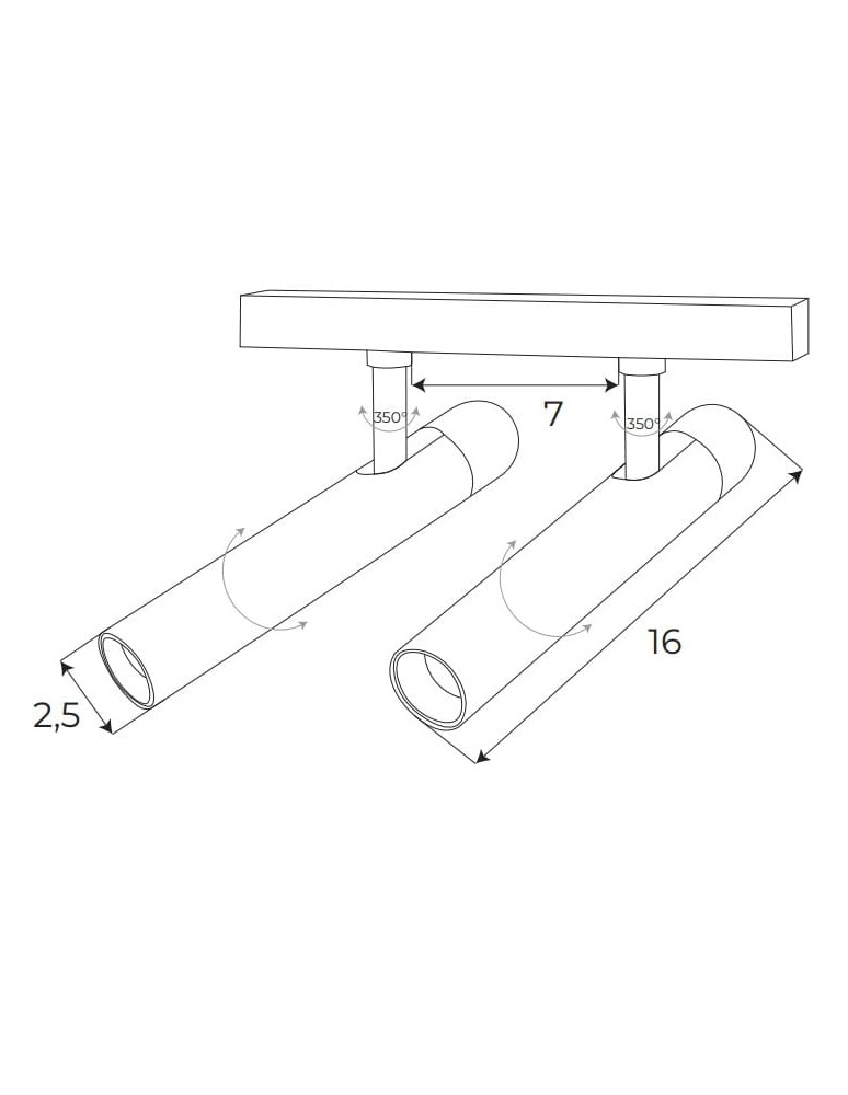 Magnetic rail lamps - Maxlight Magnetic Reflector White Dual On/Off System 10W 666lm 3000K M0048N. - product kolory-swiatla.pl 2