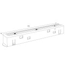 Accessories for magnetic busbars - Maxlight Power Supply Rigid Switch Between Two Buses, White MA0019 - product 2