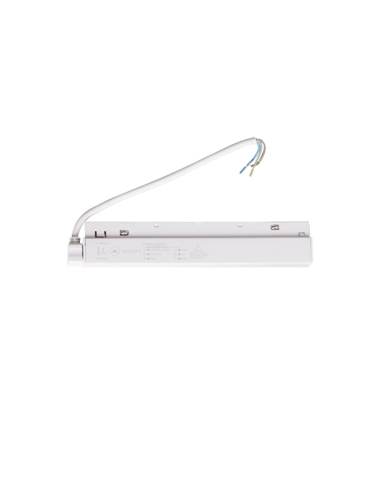 Accessories for magnetic busbars - Maxlight Internal Power Supply 100W For Magnetic Buses, Color White MA0021 - product kolory-swiatla.pl 1