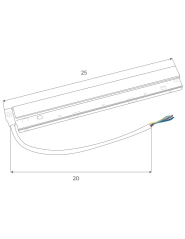 Maxlight Zasilacz Wewnętrzny 200W Do Szyn Magnetycznych, Kolor Biały MA0022 - produkt 2