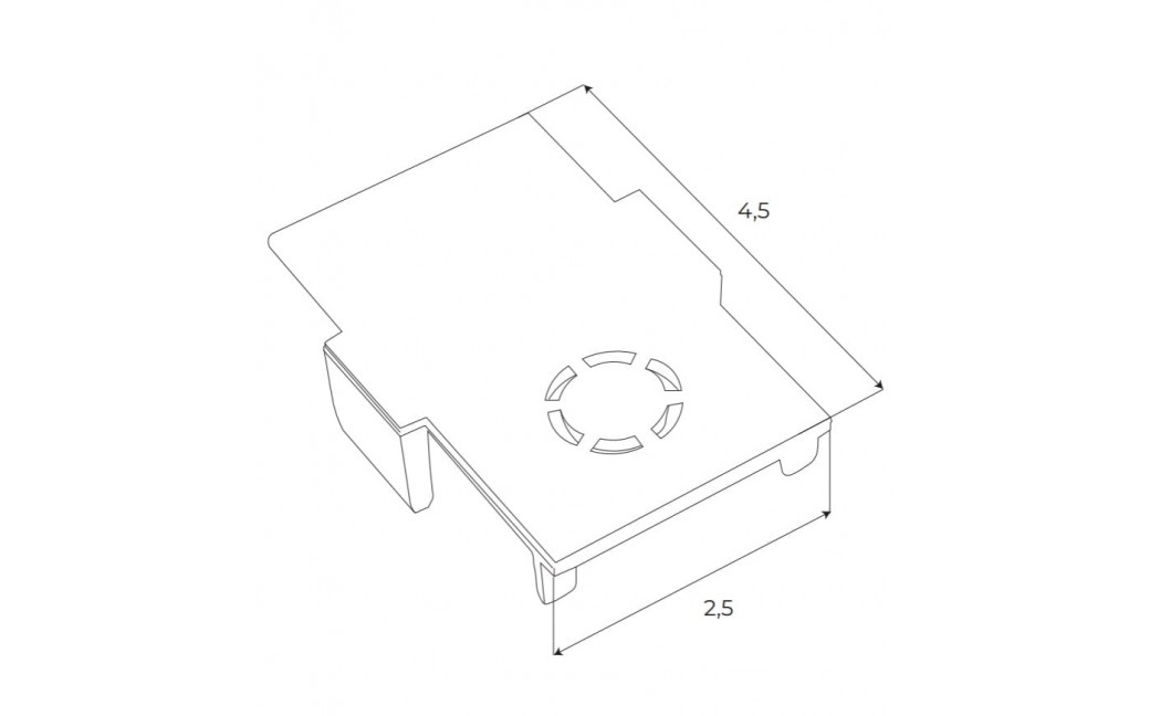Maxlight Zaślepka Końcowa Do Szyn Wpuszczanych Mt0023, Mt0024 MA0027