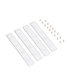 Accessories for magnetic busbars - Maxlight Combination Recessed Angle Bar with Recessed Rail, Color White MA0029 - product 1