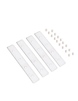 Maxlight Combination Recessed Angle Bar with Recessed Rail, Color White MA0029