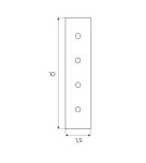 Accessories for magnetic busbars - Maxlight Combination Recessed Angle Bar with Recessed Rail, Color White MA0029 - product 2