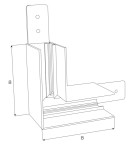 Accessories for magnetic busbars - Maxlight Angle 90°. Deep. Ceiling or Wall Mounting. For MT0018, MT0019 MT0020 rails. - product 2