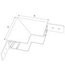 Accessories for magnetic busbars - Maxlight Angle Deep Wall/ Ceiling. For rails MT0018, MT0019 MT0022 - product 2