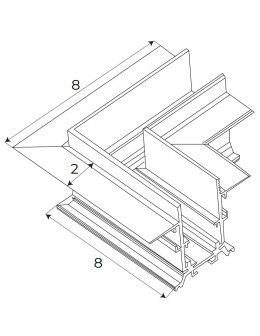 Maxlight 90°. Ceiling or Wall Mounting. For MT0023, MT0024 MT0025 rails. - product 2