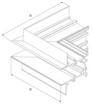 Accessories for magnetic busbars - Maxlight Angle Bracket For Use At The Ceiling Bias. For Rails MT0023, MT0024 MT0026 - product 2