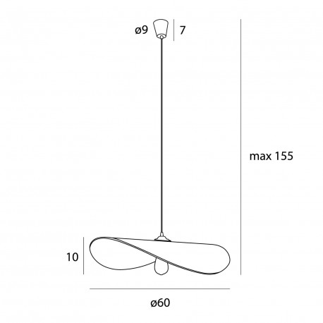 Maxlight Lampa Wisząca Nap P0581