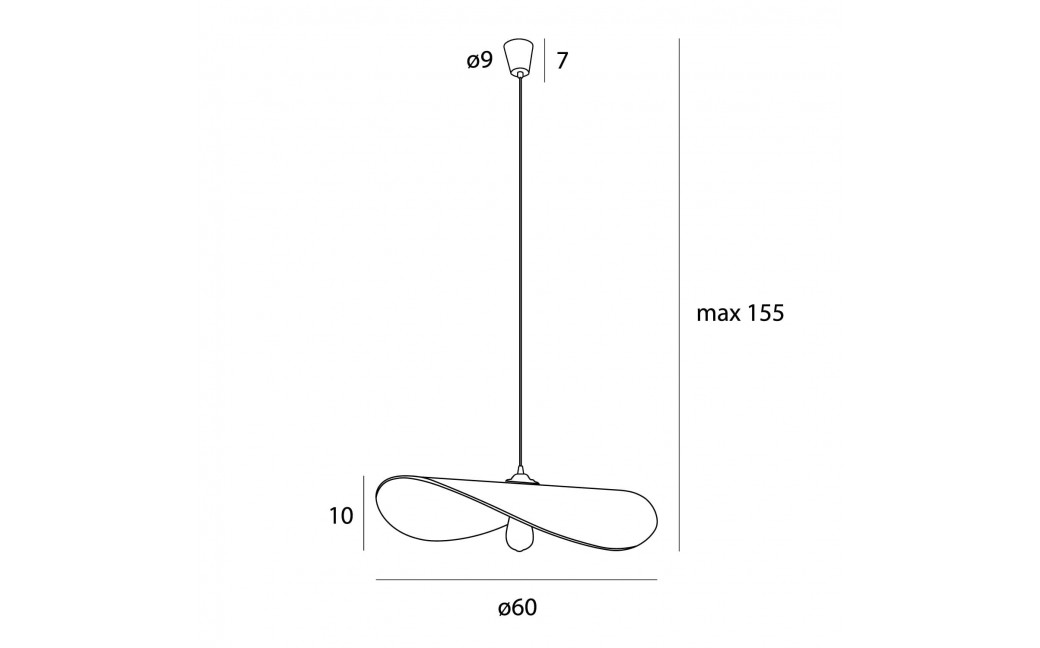 Maxlight Lampa Wisząca Nap P0581