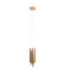 Pendant tube lamps - Maxlight P0524D Organic 10X Brushed Gold Small Dimmable P0524D Pendant Lamp. - product 1