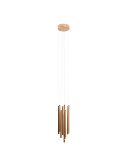 Maxlight P0524D Lampa Wisząca Organic 10X Złoto Szczotkowane Mała Ściemnialna P0524D