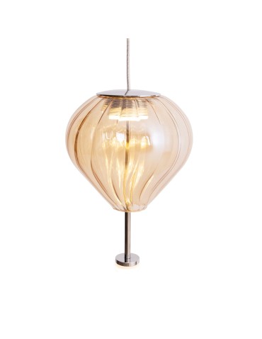 Maxlight Palloncini 1 Amber Glass Pendant Lamp P0575