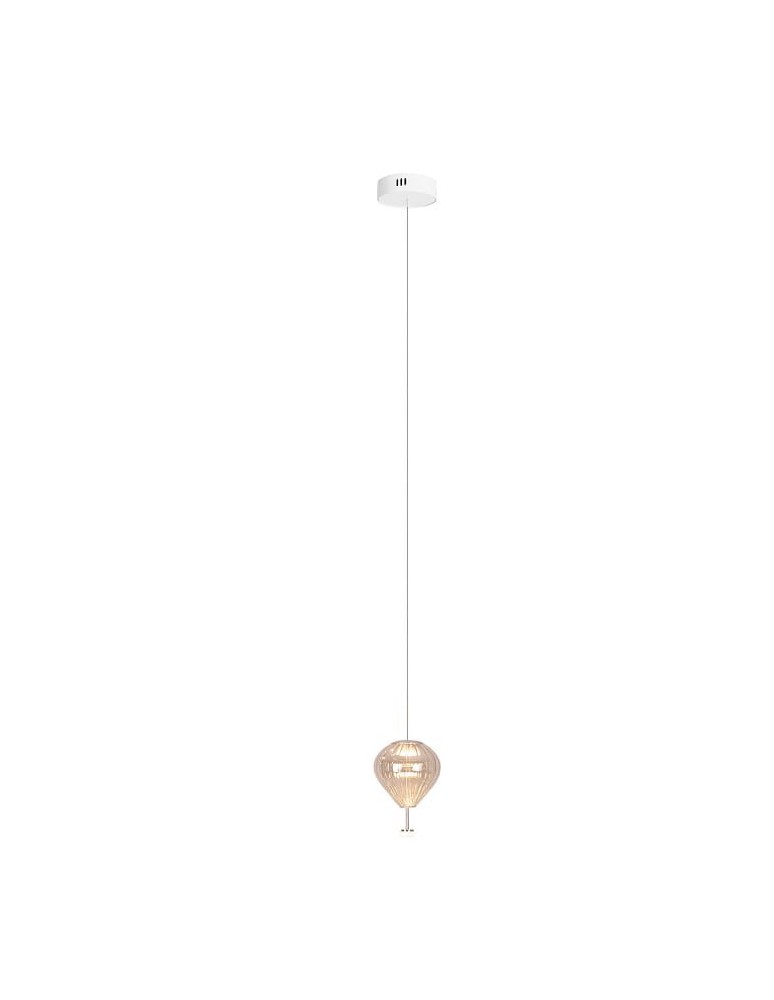 Single pendant lamps - Maxlight Palloncini 1 Amber Glass Pendant Lamp P0575 - product kolory-swiatla.pl 2