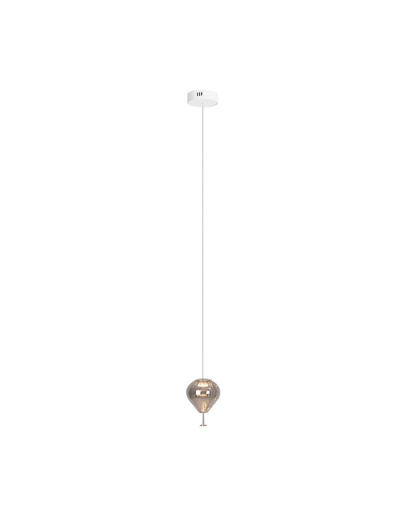 Single pendant lamps - Maxlight Palloncini 1 Smoky Glass Pendant Lamp P0576 - product kolory-swiatla.pl 2
