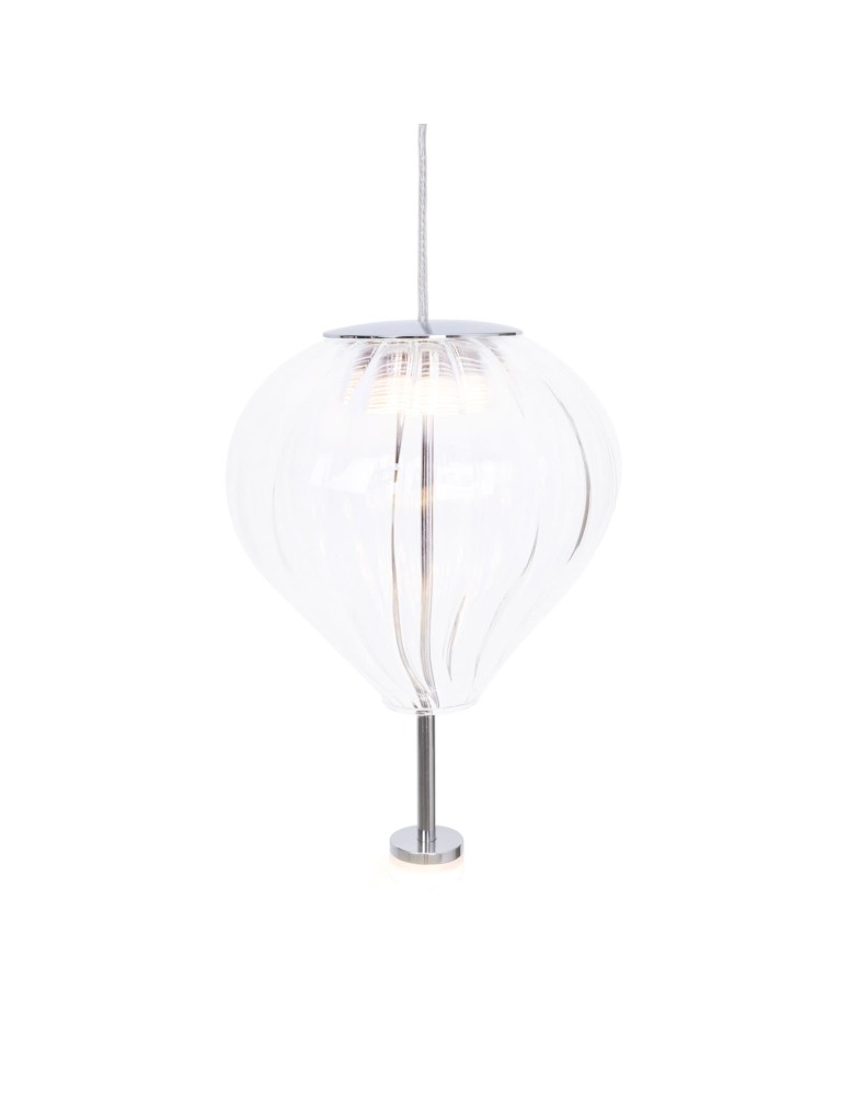 Single pendant lamps - Maxlight Palloncini 1 Clear Glass Pendant Lamp P0527 - product kolory-swiatla.pl 1