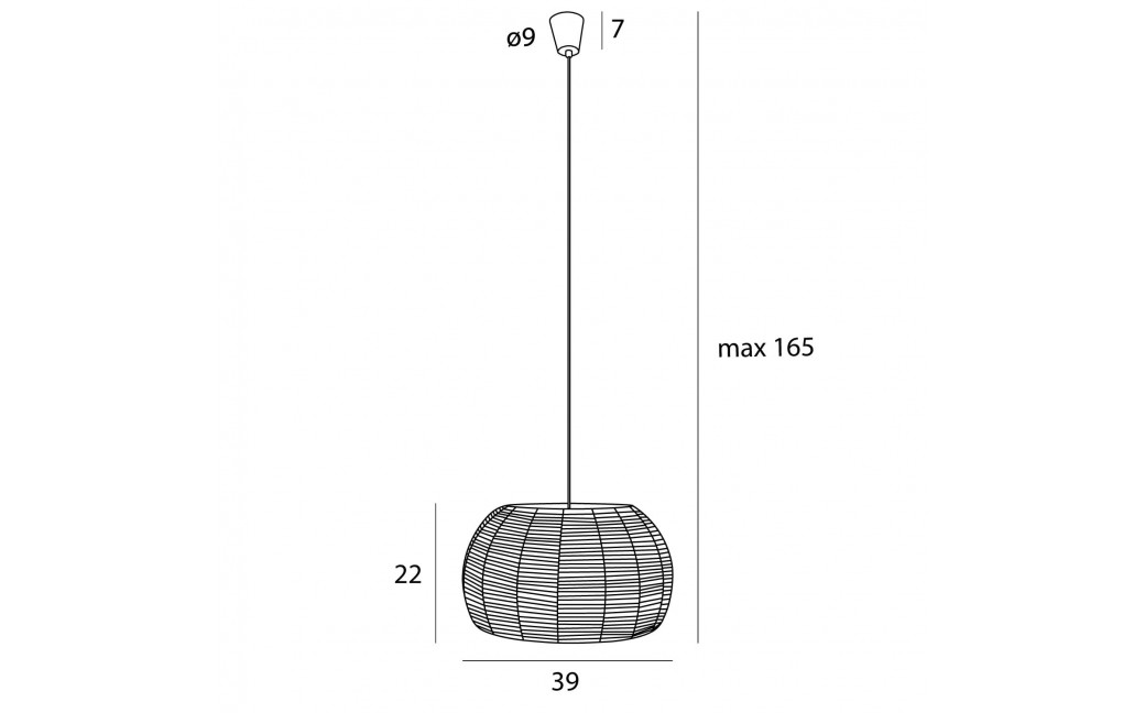 Maxlight Lampa Wisząca Praslin I P0583